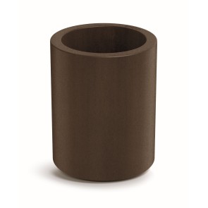 GARDEN POT TUBLA 30xH36 CORTEN STEEL POLYETHYLENE