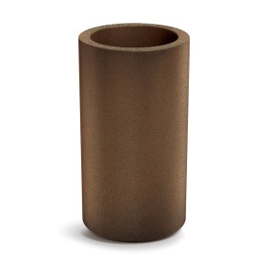 GARDEN POT TUBLA 30xH53 RUST POLYETHYLENE