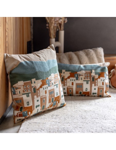 HANDMADE CUSHION MULTICO 45X45 100%COTTON