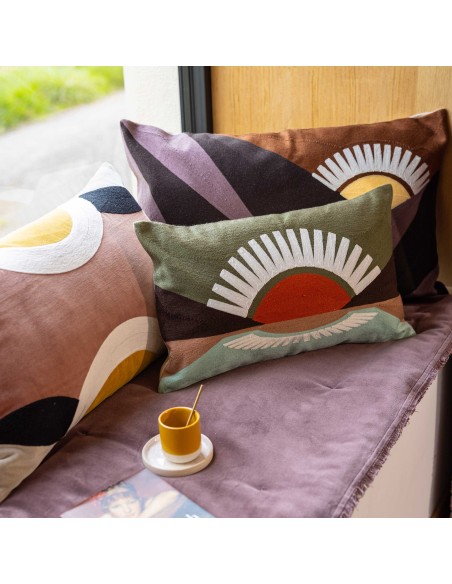 ΥΠΕΡΔΙΠΛΟ ΠΑΠΛΩΜΑ VIVARAISE FARA CAFE 260X260 100% ΒΑΜΒΑΚΕΡΟ ΒΕΛΟΥΔΟ