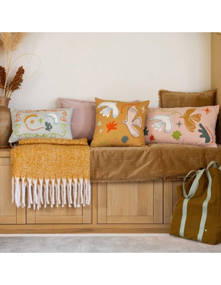 SOFA RUNNER VIVARAISE FARA CANNELLE 85×200 100% VELVET COTTON