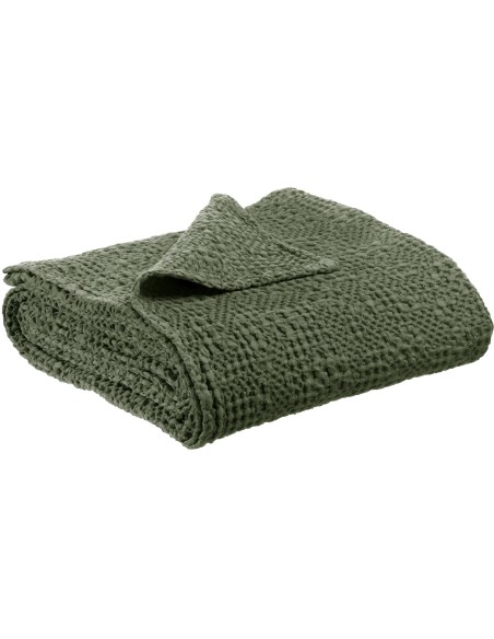 THROW VIVARAISE TANA OLIVE 140X200 100% COTTON