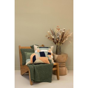 THROW VIVARAISE TANA OLIVE 140X200 100% COTTON 2