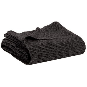 THROW VIVARAISE MAIA CARBONE 180x260 100% RECYCLED COTTON