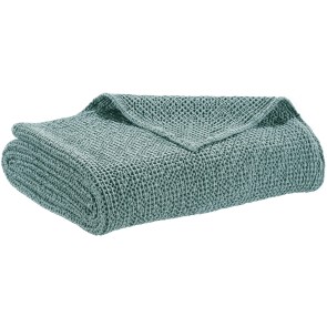 THROW VIVARAISE MAIA PLOMB 180x260 100% RECYCLED COTTON