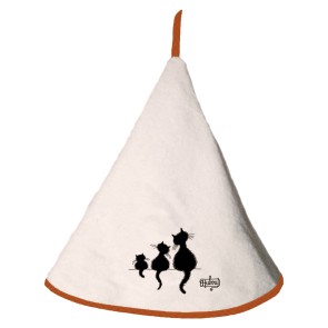 KITCHEN TOWEL WINKLER DUBOUT 3 CHATS IVOIRE R60 100% COTTON