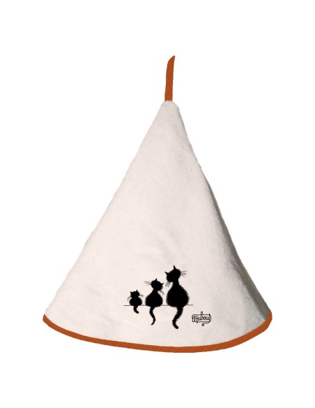 KITCHEN TOWEL WINKLER DUBOUT 3 CHATS IVOIRE R60 100% COTTON