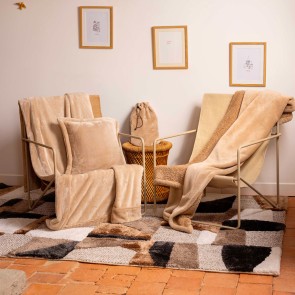 SOFA BLANKET VIVARAISE TENDER MUSCADE 150×200 100% POLYESTER 2