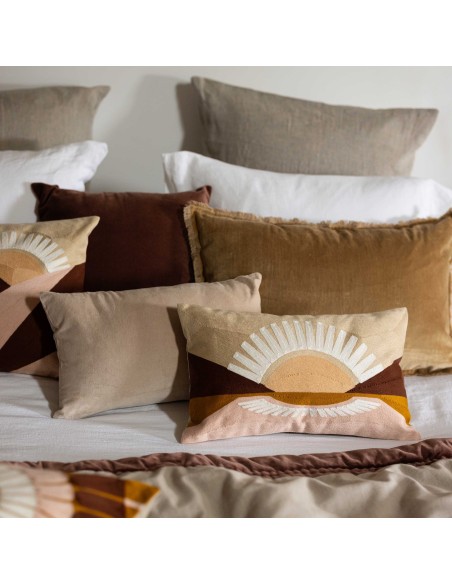 CUSHION VIVARAISE ELISE ELISE TABAC 45X45 100% VELVET COTTON
