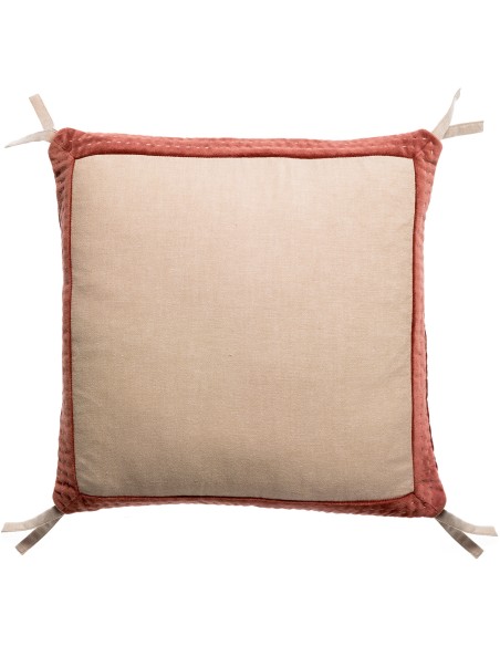 CUSHION VIVARAISE ELISE CHAMBRAY TABAC 45X45 100%COTTON