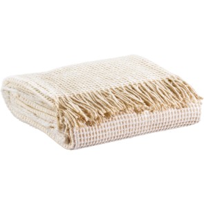 THROW VIVARAISE VITTORIA NEIGE 130X180 20%WOOL 50%ACRYLIC...