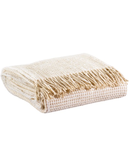 THROW VIVARAISE VITTORIA NEIGE 130X180 20%WOOL 50%ACRYLIC 30%POLYESTER