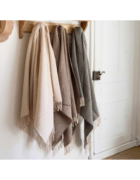 THROW VIVARAISE VITTORIA NEIGE 130X180 20%WOOL 50%ACRYLIC 30%POLYESTER