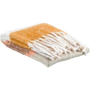 THROW VIVARAISE ISABEL RAYE CUIVRE 130X160 100% RECYCLED...