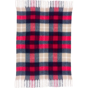 THROW VIVARAISE ISABEL TARTAN MARINE 130X160 100%... 2