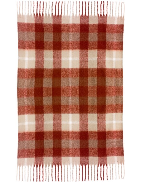 ΡΙΧΤΑΡΙ VIVARAISE ISABEL TARTAN CARAMEL 130X160 100% ΑΝΑΚΥΚΛΩΜΕΝΟ ΠΟΛΥΕΣΤΕΡ