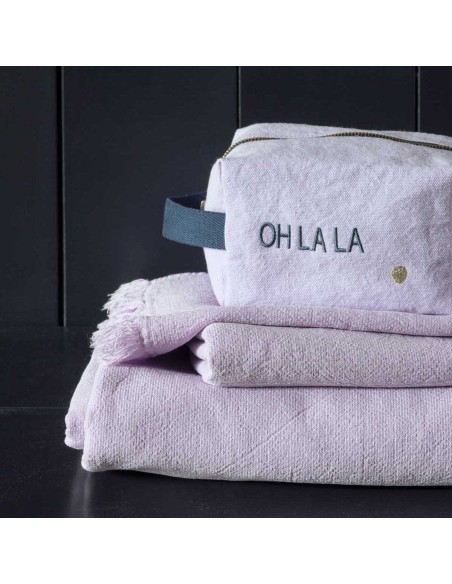 FACE TOWEL LA CERISE LUNA LILAS 50X100 100% ORGANIC COTTON