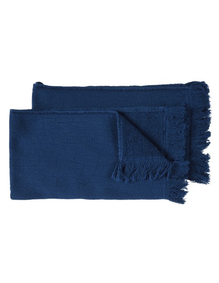 HAND TOWEL SET OF 2 LA CERISE LUNA MIDNIGHT 30x50 100%ORGANIC COTTON