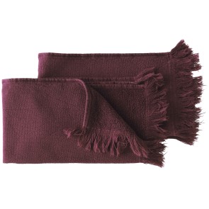 HAND TOWEL SET OF 2 LA CERISE LUNA WINE 30x50 100%ORGANIC...