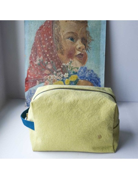 TOILETRY BAG LA CERISE CUBE IONA ANANAS 22x14 ORGANIC COTTON