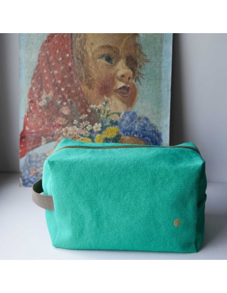 TOILETRY BAG LA CERISE CUBE IONA DETOX 22x14 ORGANIC COTTON
