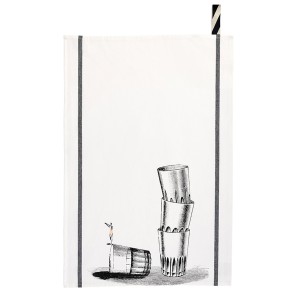 KITCHEN TOWEL LA CERISE VICTOR 50X70 100% ORGANIC COTTON