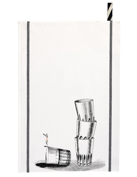 KITCHEN TOWEL LA CERISE VICTOR 50X70 100% ORGANIC COTTON