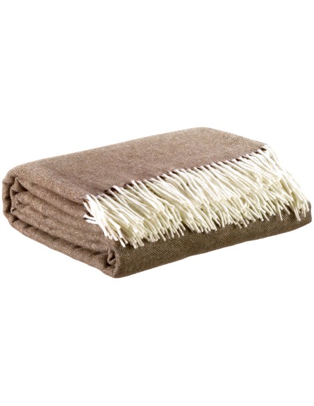 ΡΙΧΤΑΡΙ VIVARAISE CARINA CAFE 130X190 90%MERINO ΜΑΛΛΙ 10%ΚΑΣΜΙΡ