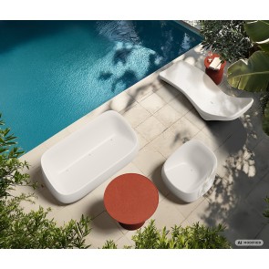 OUTDOOR STOOL VESSCO FVEK763R-106R GRAY 72x57x32 PLASTIC... 2