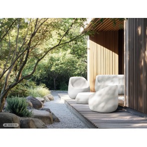 OUTDOOR STOOL VESSCO FVEK763R-400R BLACK 72x57x32 PLASTIC... 2