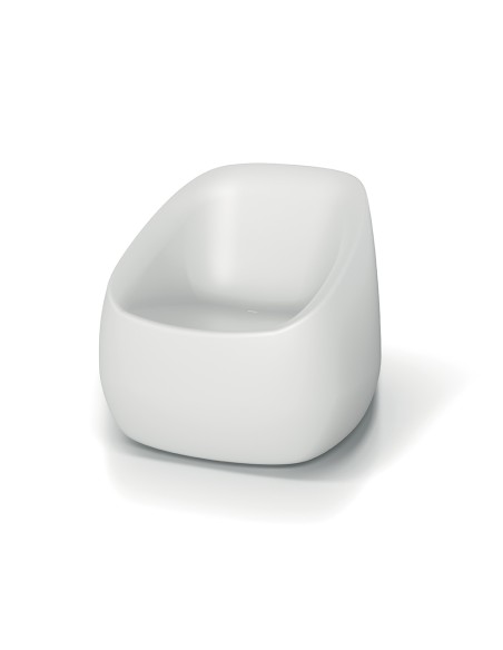 OUTDOOR ARMCHAIR VESSCO FVEK887R-440R WHITE 78x78xH74 PLASTIC FIBER GLASS