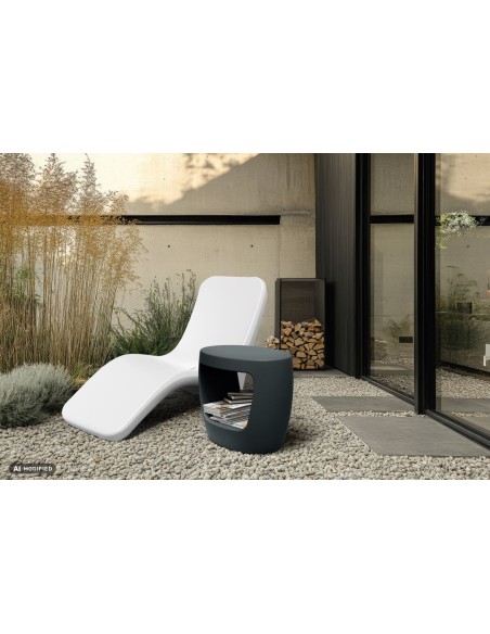 OUTDOOR LOUNGER CAPRE FCAK1867R-106R  GRAY 179x59xH69 PLASTIC FIBER GLASS