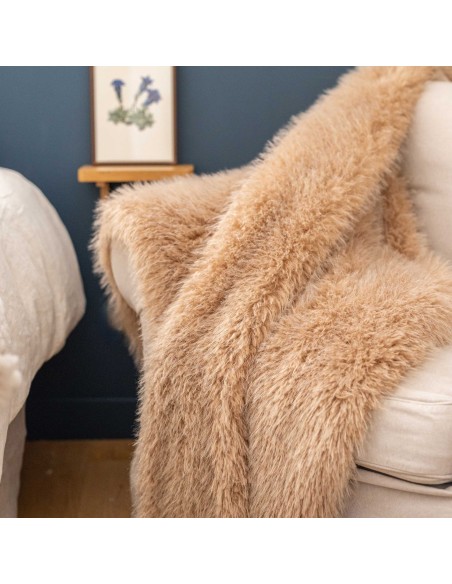 THROW VIVARAISE BETANI MUSCADE 130x160 100% POLYESTER