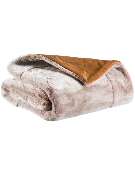 THROW KINTA VIVARAISE ROUILLE 130×160 100%POLYESTER