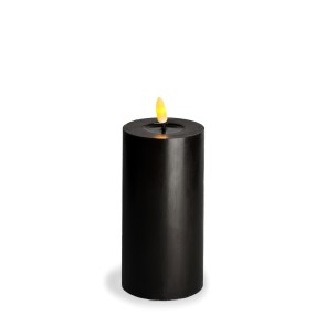 ΚΕΡΙ 15604 LED-PILLAR CANDLE 7,5X15CM WINTER ΜΑΥΡΟ
