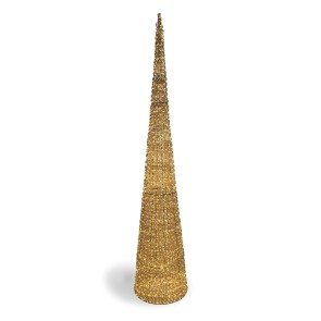 CHRISTMAS PYRAMID 70799 H:2.10 CM 2.400 LED GOLD