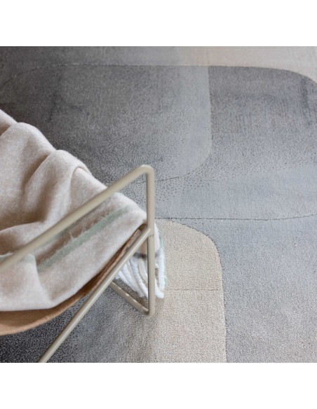 ΧΑΛΙ VIVARAISE SOLVEIG ACIER 160X230 100% RECYCLED POLYESTER