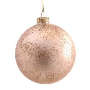 CHRISTAMAS BALL 20314 10CM GOLD GLASS