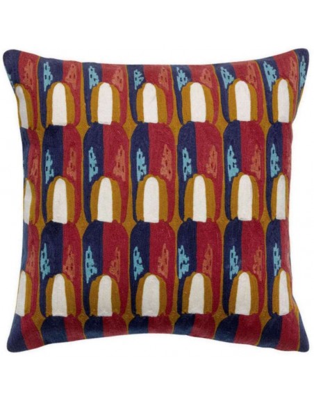 HANDMADE CUSHION VIVARAISE NINA RUBIS 45×45 100% COTTON