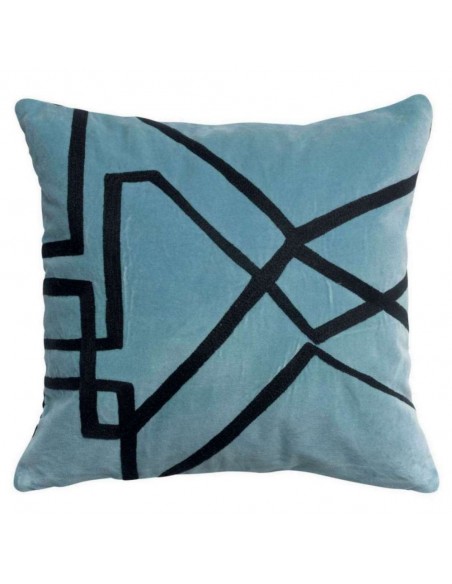 ΜΑΞΙΛΑΡΙ VIVARAISE FARA BRODE QUARTZ 45×45 100% ΒΑΜΒΑΚΕΡΟ ΒΕΛΟΥΔΟ